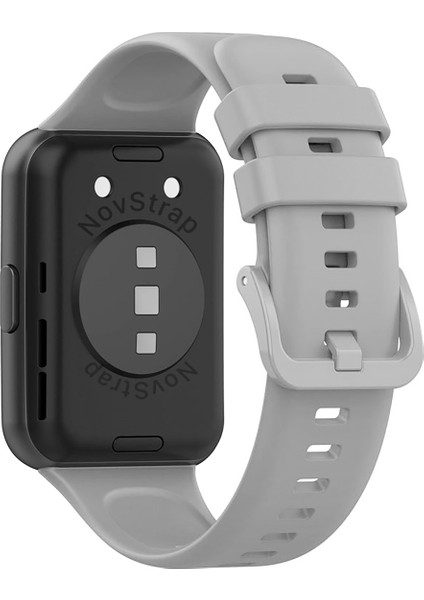 Huawei Watch Fit 2 Uyumlu Kordon Tam Uyumlu Pimli Silikon Kordon Kayış