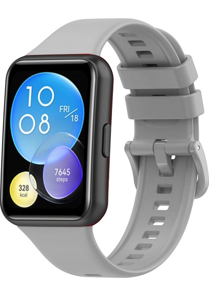 Huawei Watch Fit 2 Uyumlu Kordon Tam Uyumlu Pimli Silikon Kordon Kayış fırsatları