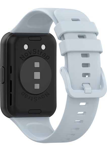 Huawei Watch Fit 2 Uyumlu Kordon Tam Uyumlu Pimli Silikon Kordon Kayış