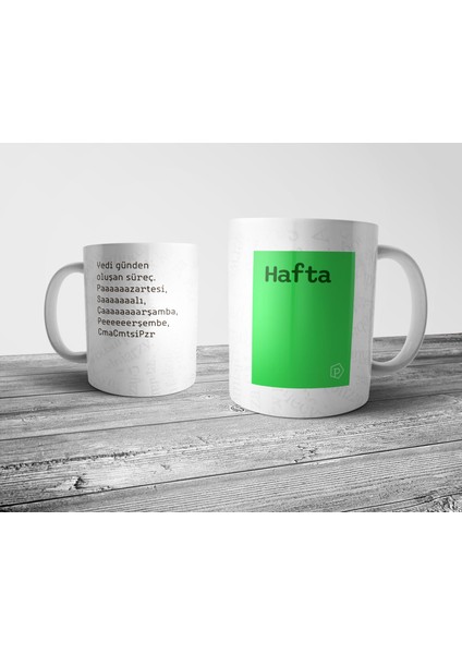 "hafta" Tanımı Komik - Yeşil Kupa Bardak fiyatları