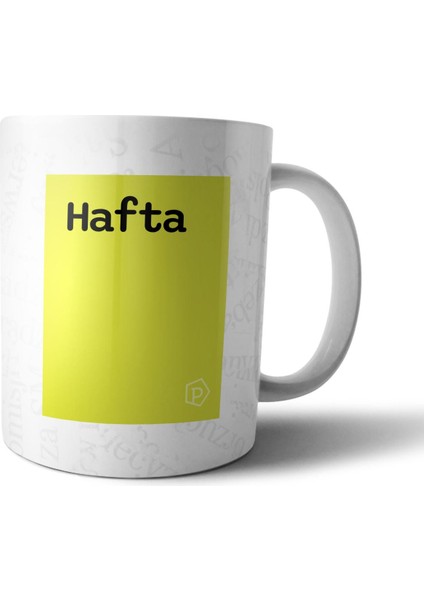 "hafta" Tanımı Komik - Sarı Kupa Bardak