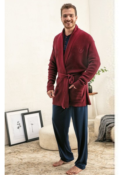 950 Erkek Bordo 5'li Kutulu Çeyizlik Set