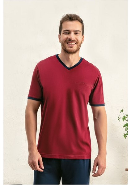 950 Erkek Bordo 5'li Kutulu Çeyizlik Set
