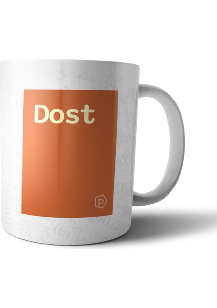 "dost" Tanımı Komik - Turuncu Kupa Bardak