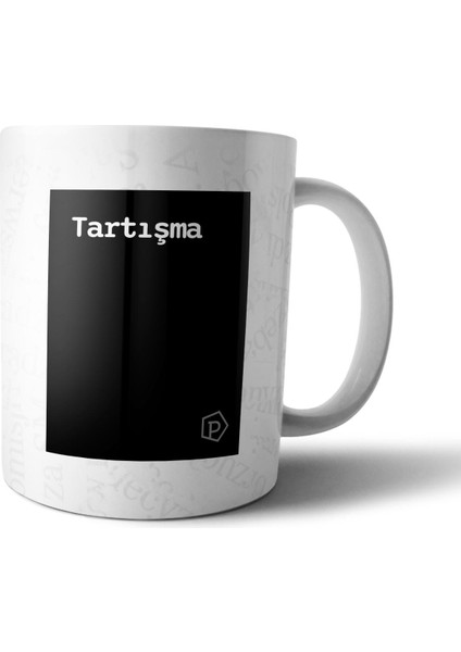 "tartışma" Tanımı Komik - Siyah Kupa Bardak