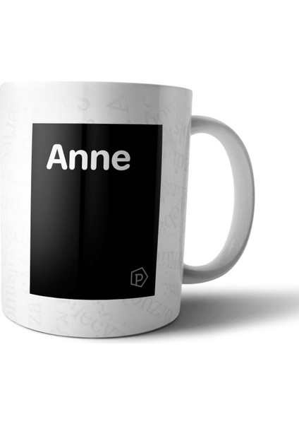 "anne" Tanımı Komik - Siyah Kupa Bardak