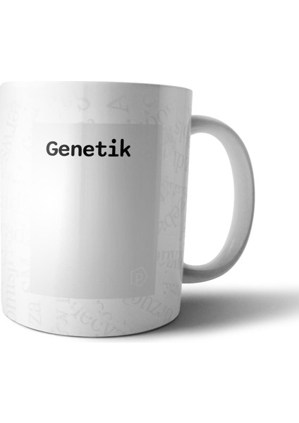 "genetik" Tanımı Komik - Gri Kupa Bardak