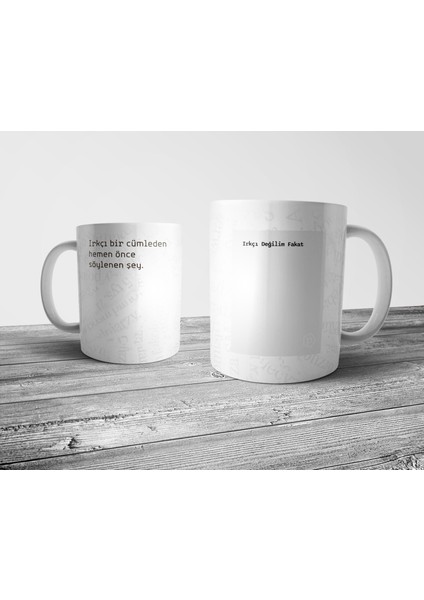 "ırkçı Değilim Fakat" Tanımı Komik - Gri Kupa Bardak fiyatları