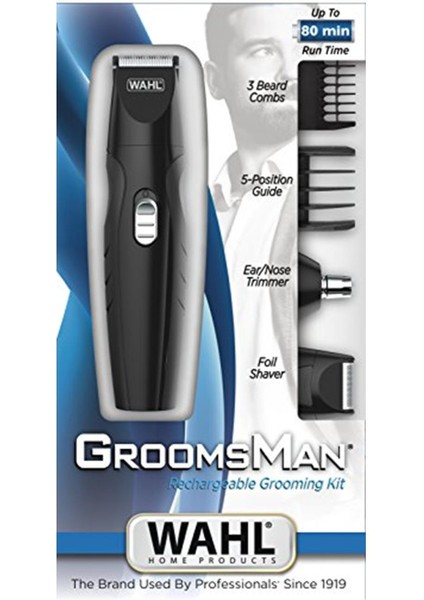 Wahl 09685-016 Groomsman Rechargeable All-In-One & Erkek Bakım Kiti