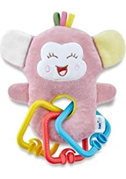 Babyjem 8681049216939 Küçük Oyuncakli Maymun Gül Kurusu, Çok Renkli