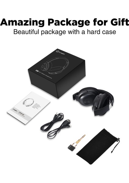 Se7 Double Anc Wireless 5.0 Bluetooth Aptx Qualcomm Aptx Aktif Gürültü Engelleme Kulak Üstü Kulaklık Aux-In Girişli 40SAAT Çalma Süreli