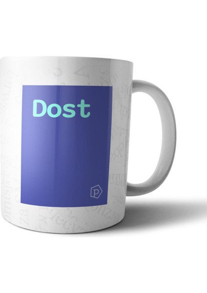 "dost" Tanımı Komik - Lacivert Kupa Bardak