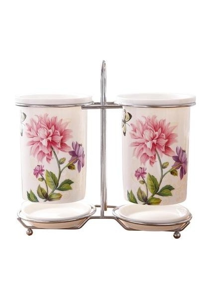 Seramik Çubuklarını Depolama Raf Çubukları Varil Sofra Boşaltma Raf Organizatör Saklama Kutusu Mutfak Aksesuarları | Duvara Monte Mutfak Rafları (Yurt Dışından)