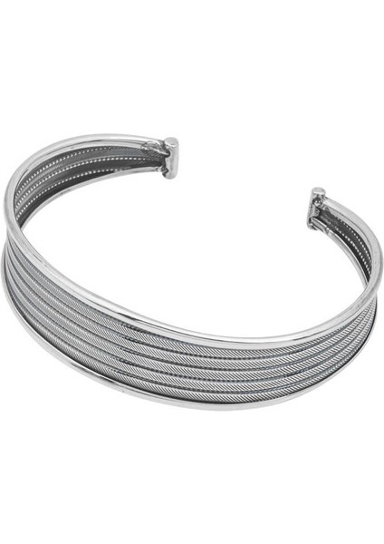 Gümüş Eskitme Desenli Kadın Bilezik fiyatları