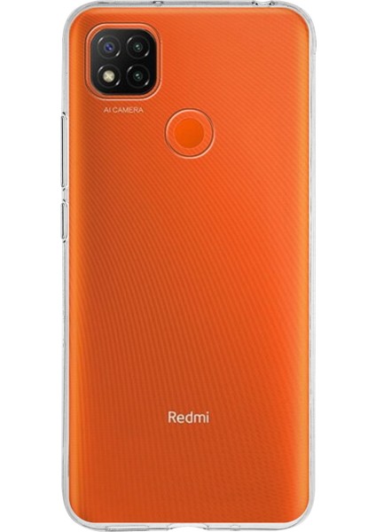 Xiaomi Redmi 9c ile Uyumlu Kapak 1mm Şeffaf Silikon ile Uyumlu Kılıf