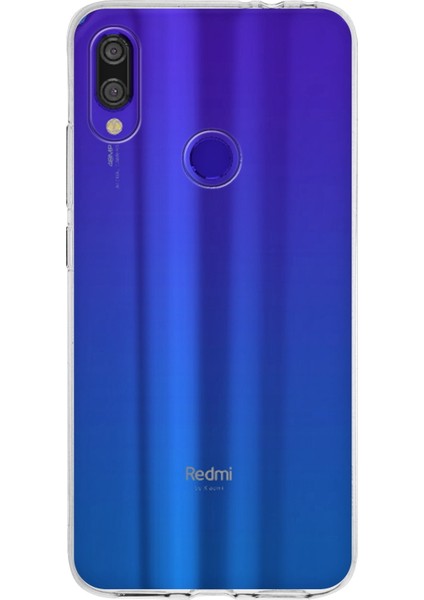 Xiaomi Redmi Note 7 Pro ile Uyumlu Kapak 1mm Şeffaf Silikon ile Uyumlu Kılıf