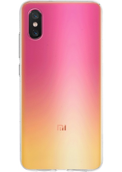 Xiaomi Mi 8 Pro ile Uyumlu Kapak 1mm Şeffaf Silikon ile Uyumlu Kılıf