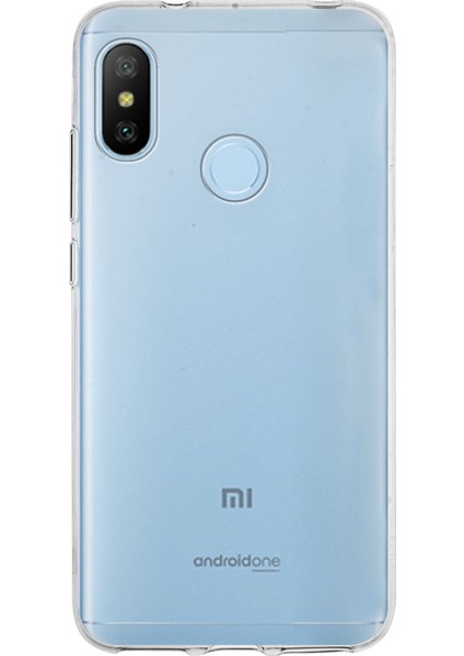 Xiaomi Mi A2 Lite ile Uyumlu Kapak 1mm Şeffaf Silikon ile Uyumlu Kılıf