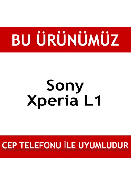 Sony Xperia L1 Kırılmaz Ekran Koruyucu Temperli Cam -G3313