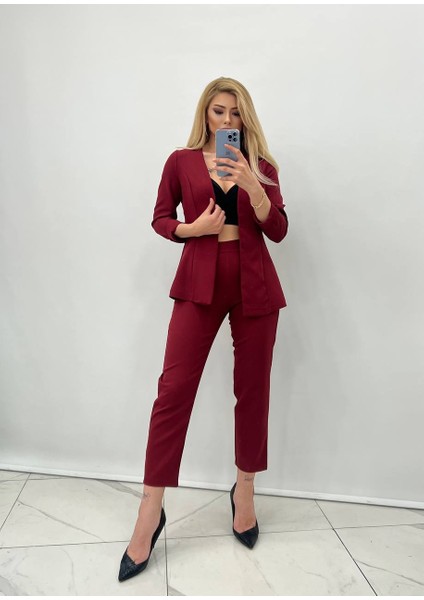 Atlas Kumaş Ceket Pantolon Takım(Bordo) fiyatları