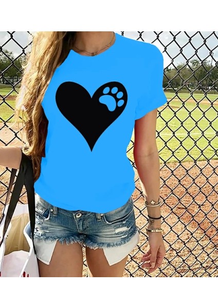 Kalp Baskılı Viskon Kumaş Bluz fiyatları