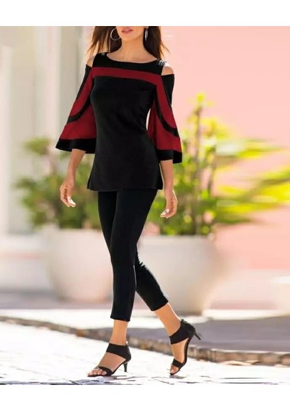 Yarasa Kol Omuz Detay Bluz (Renk Seçenekli)