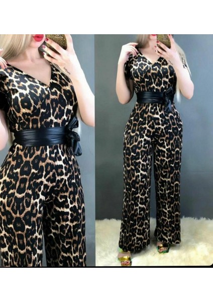 Bol Paça Beli Kuşaklı Kruvaze Tulum modelleri
