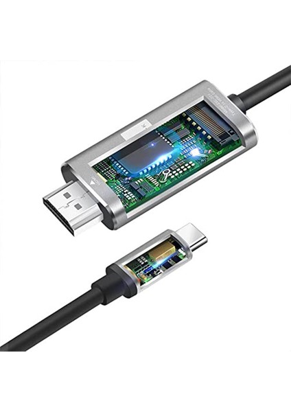 Hc-01 Type-C To 4K Ultra Full Hd HDMI Usb-C Tak Çalıştır Görüntü Aktarım Kablosu fiyatları