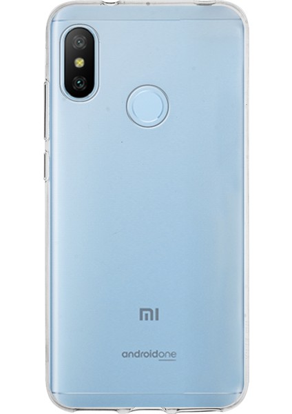 Xiaomi Mi A2 Lite Kapak 1mm Şeffaf Silikon Kılıf