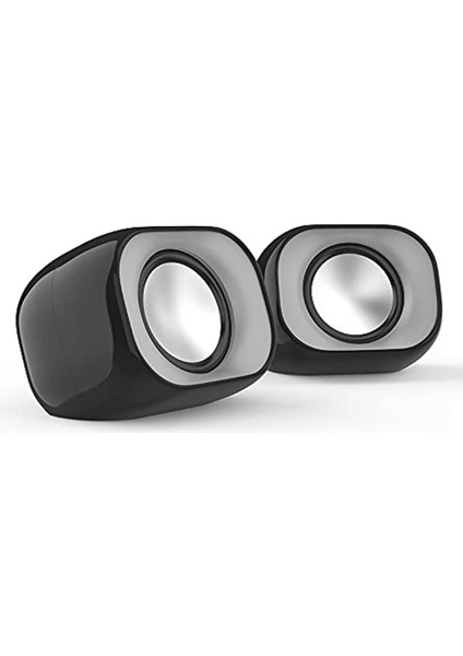 DHS-2111 2.0 Mini Taşınabilir Multimedya Speaker Hoparlör, Siyah