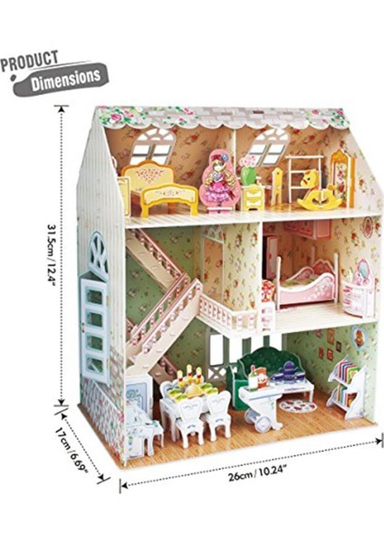 Cubicfun 3D 160 Parça Puzzle Rüya Bebek Evi