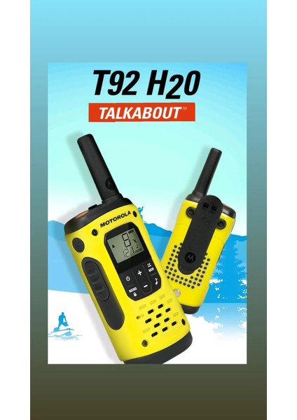 Talkabout T92 (H2O) Ikili Pmr 2 Vox Kulaklık Dahil Resmi Ithalatçı Garantili ve FİRMAMIZ SERVİS GARANTİLİ