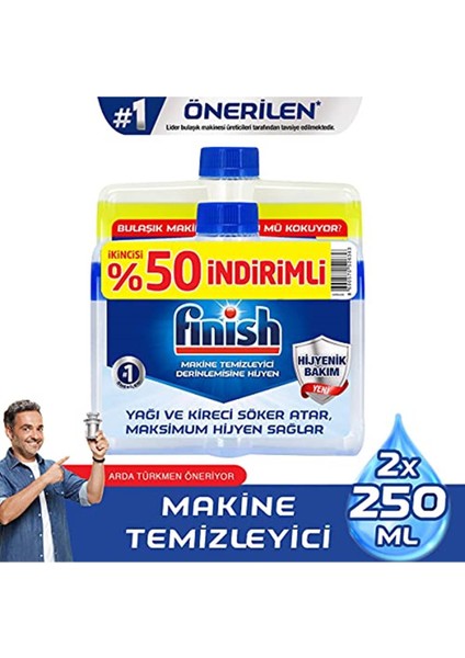 Bulaşık Makinesi Temizleyici Sıvı 250 ml Normal ve Limonlu