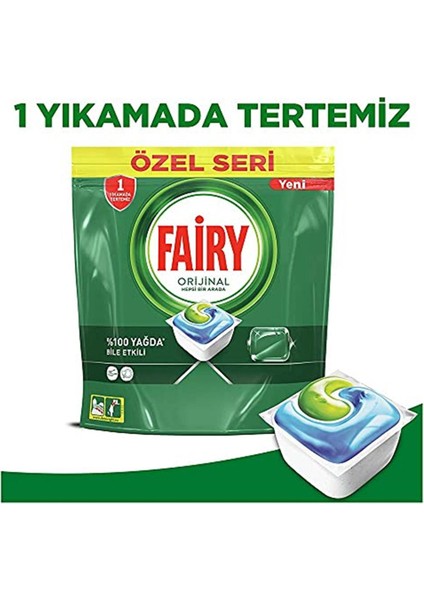 Hepsi Bir Arada 180 Yıkama Bulaşık Makinesi Deterjanı Kapsülü/tableti Limon Kokulu Öze