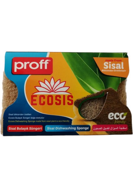 Proff Bulaşık Süngeri Sisal Ecosis 2 Li