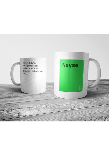 "neyse" Tanımı Komik - Yeşil Kupa Bardak