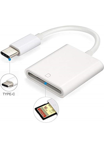 4331 Type C USB 3.1 To Sd Card Reader Kart Okuyucu Sdxc Çevirici Dönüştürücü Adaptör
