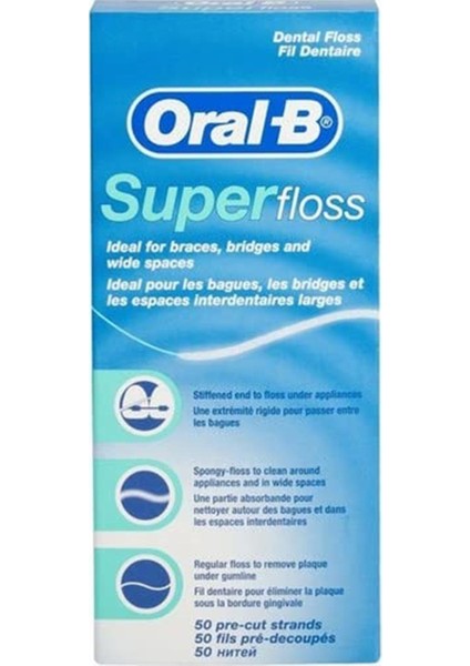 Diş Ipi Super Floss 2 x 50 Adet