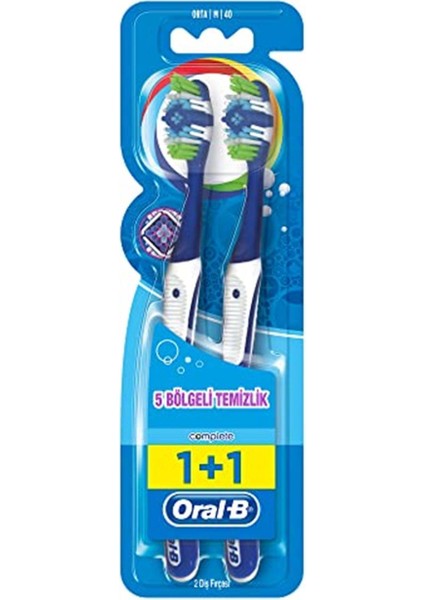 Complete Diş Fırçası 5 Bölgeli Temizlik 1+1 Orta