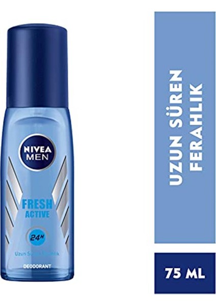 Men Erkek Pump Sprey Deodorant Fresh Active, Ter ve Ter Kokusuna Karşı 48 Saat Deodorant Koru modelleri