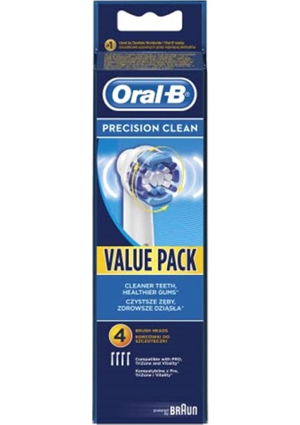 Precision Clean Clean Maximiser Diş Fırçası Yedek Başlığı, 4 Adet