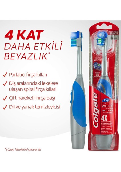 Diş Fırçası Pilli 360 Optic White modelleri