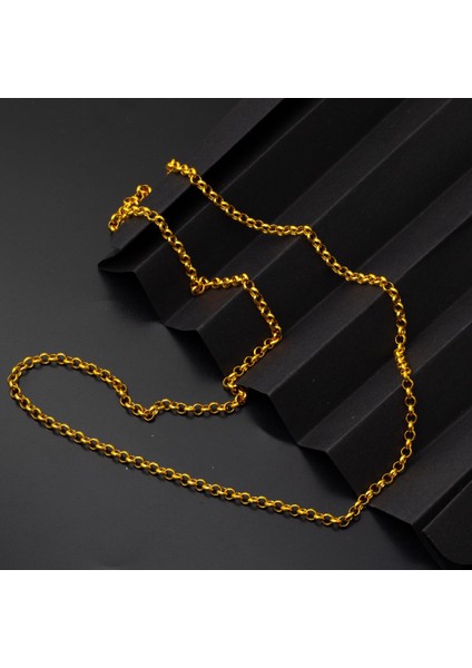 Doç Halka 14 Ayar Altın Zincir - 45 cm modelleri