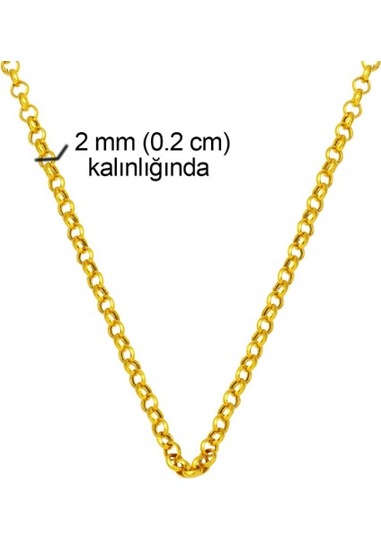 Doç Halka 14 Ayar Altın Zincir - 45 cm indirimleri