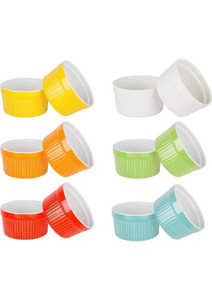 Ramebins Suffle Yemekleri Seramik Bakeware Ramekins Souffl Yemekleri 12-Adet 3.54 (Yurt Dışından)