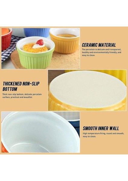 Ramebins Suffle Yemekleri Seramik Bakeware Ramekins Souffl Yemekleri 12-Adet 3.54 (Yurt Dışından)