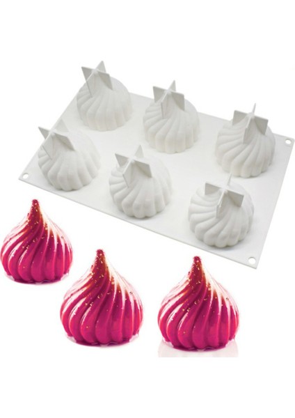 Pişirme Için 3D Silikon Kalıplar Dondurma Kalıp Silikon Mousse Pişirme Çerez Kalıbı Fondan Pasta Silikon Puding Kalıpları Yapışmaz | Kek Kalıpları (Yurt Dışından) fiyatları