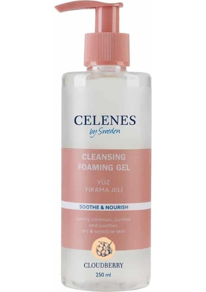 Celenes Cloudberry Temizleme Jeli Kuru ve Hassas Cilt 250 ml