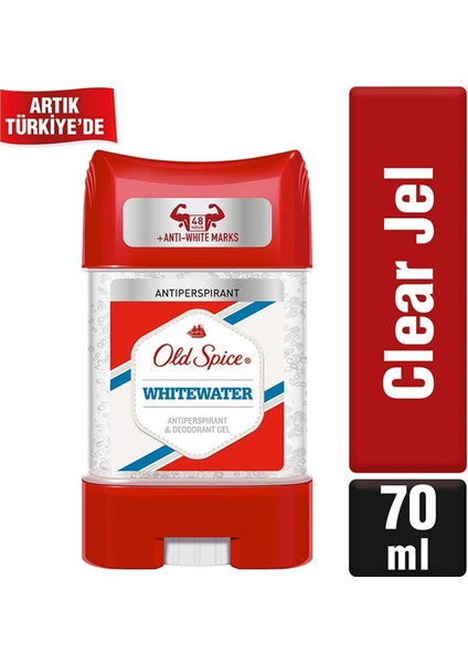 Old Spice Whitewater Erkekler için Terleme Önleyici Deodorant Clear Jel Stick 70 ml