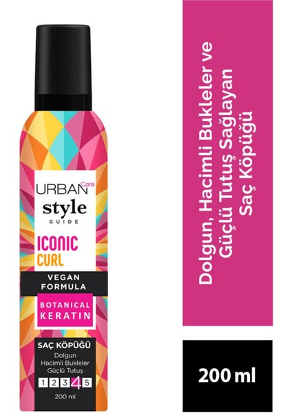 Urban Care Style Guide Saç Köpüğü Iconic Curl 200 ml